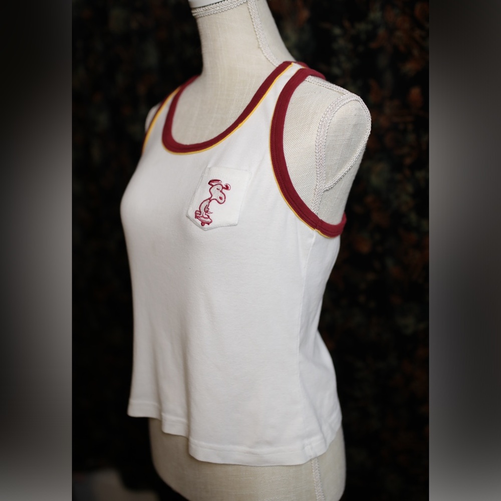 Peanuts Snoopy Skateboard Vintage Ringer Tank